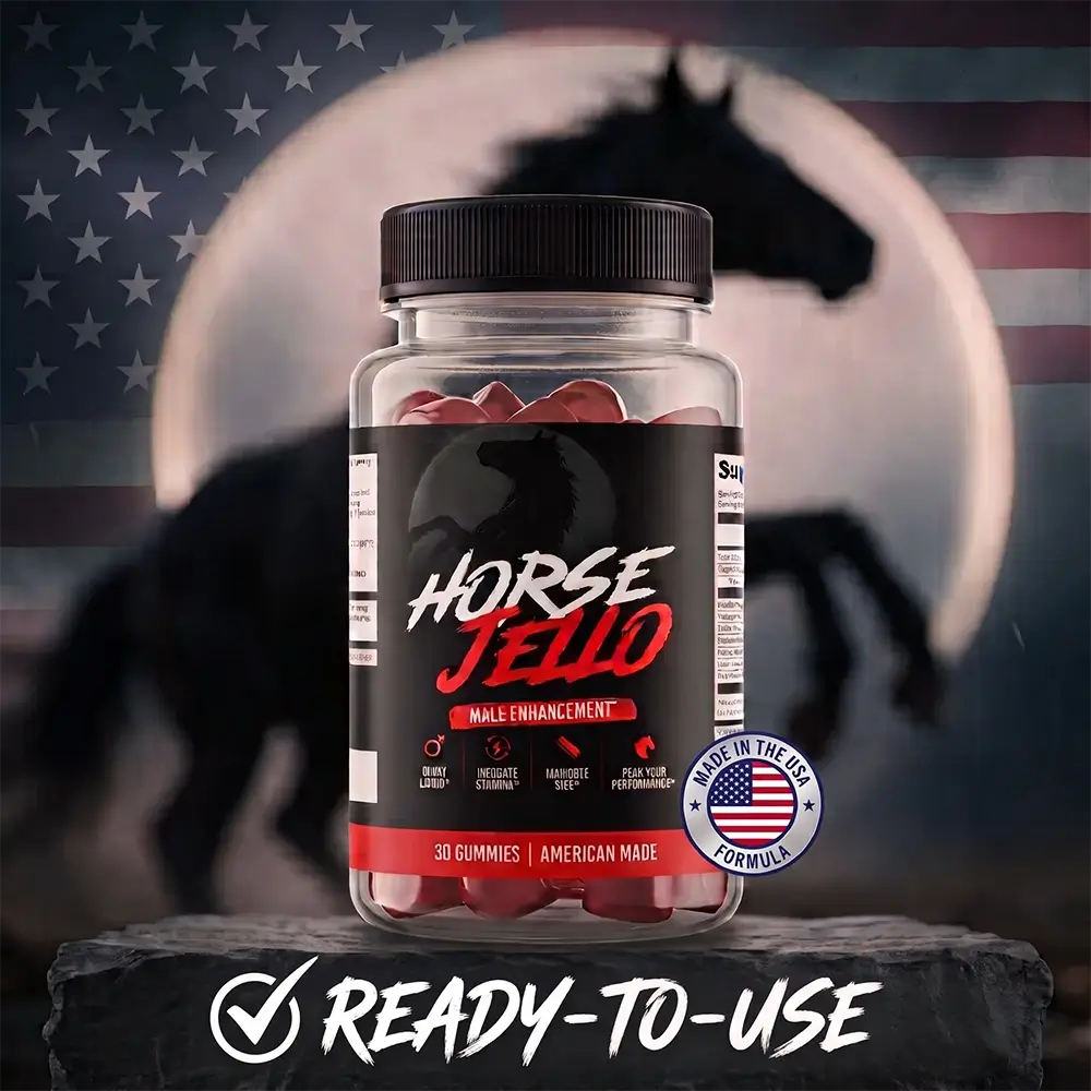 HorseJello jar on dark rock