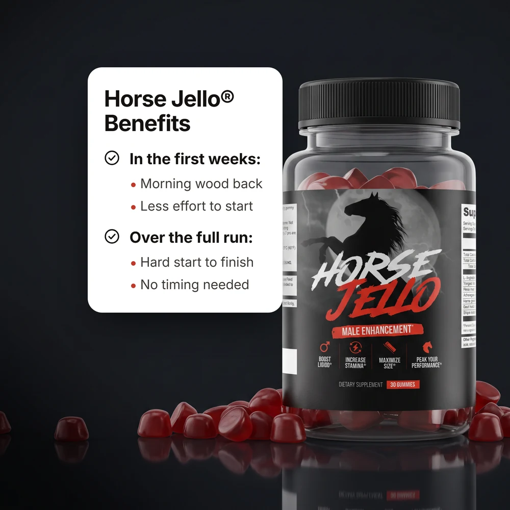HorseJello jar lit from behind